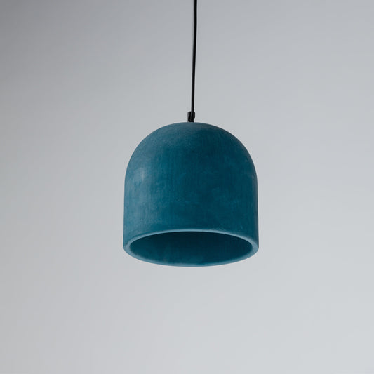 Large Blue Concrete Pendant Lamp, Modern Pendant Lamp