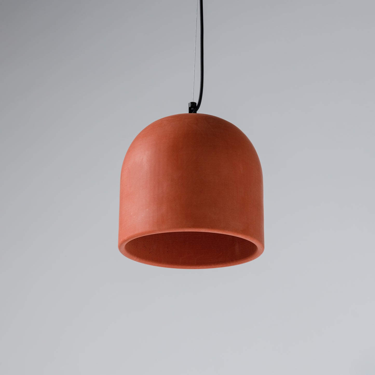 Large Terracotta Concrete Pendant Lamp, Modern Pendant Lamp