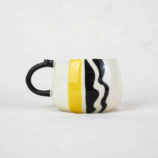 "Draw" Small Ceramic Cup, Design Ceramic Kitchenware