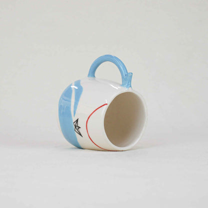 "Sail" Large Ceramic Mug, Design Ceramic Kitchenware