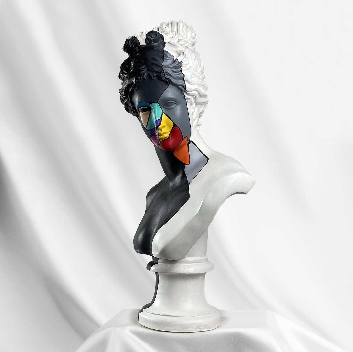 Diana 'Slice of Color' Pop Art Sculpture, Modern Home Decor
