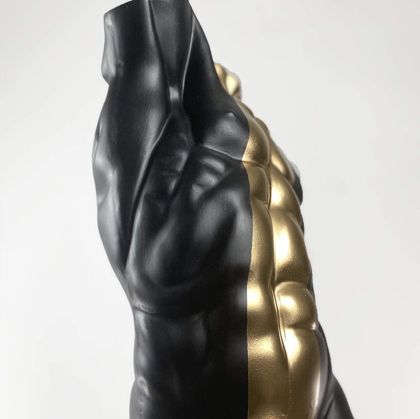 Torso 'Gold Line' Pop Art Sculpture, Modern Home Decor