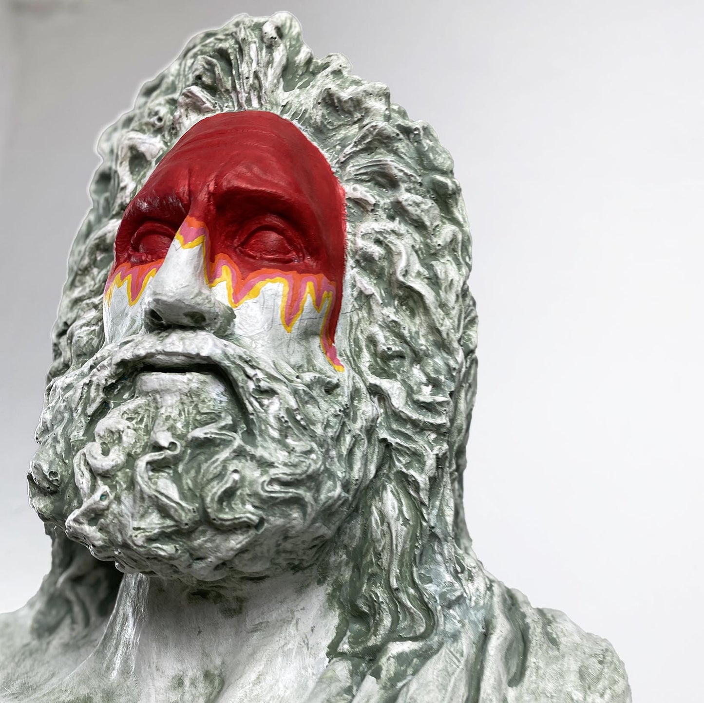 Zeus 'Warrior' Pop Art Sculpture, Modern Home Decor