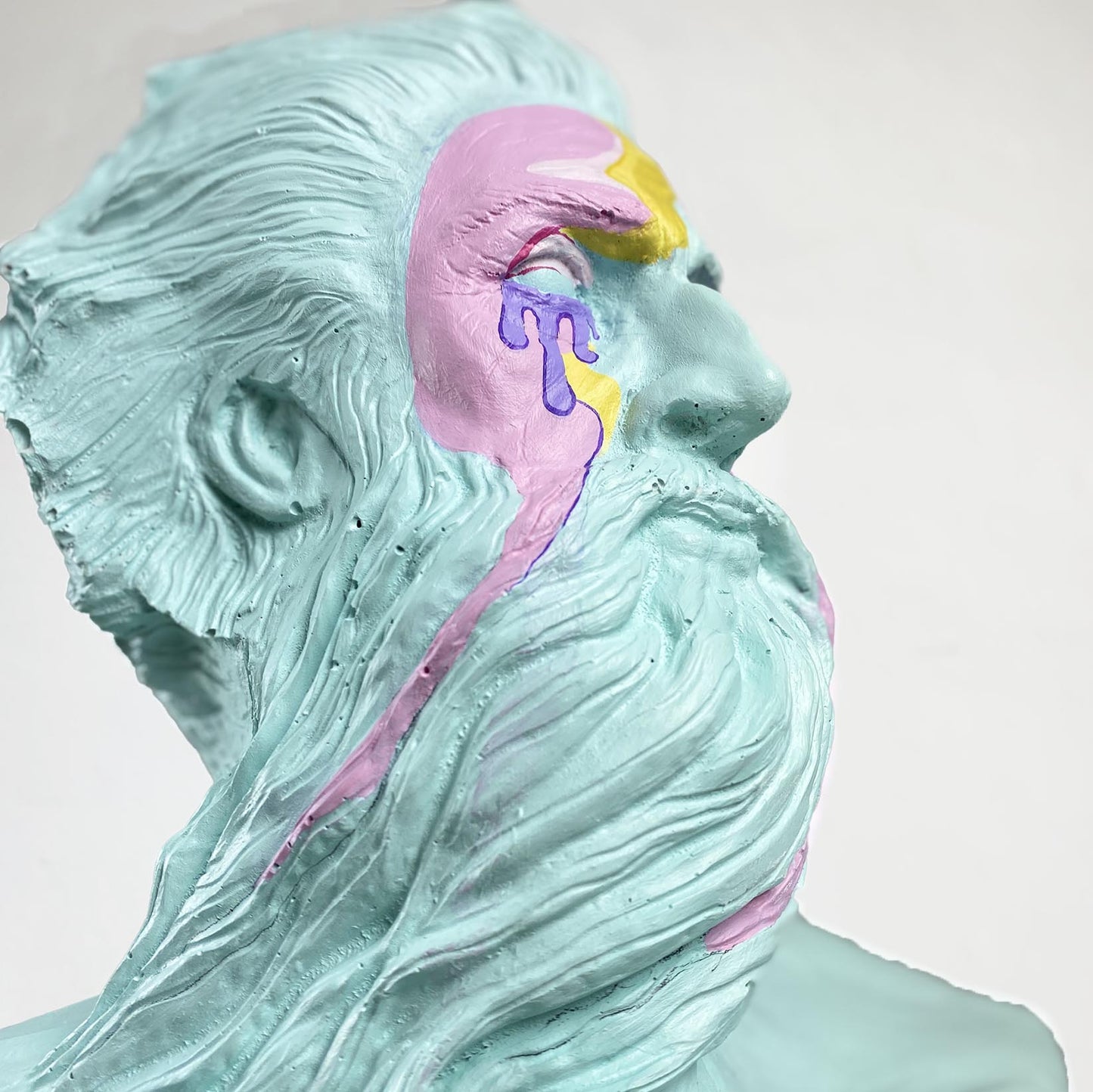 Poseidon 'Liquid' Pop Art Sculpture, Modern Home Decor