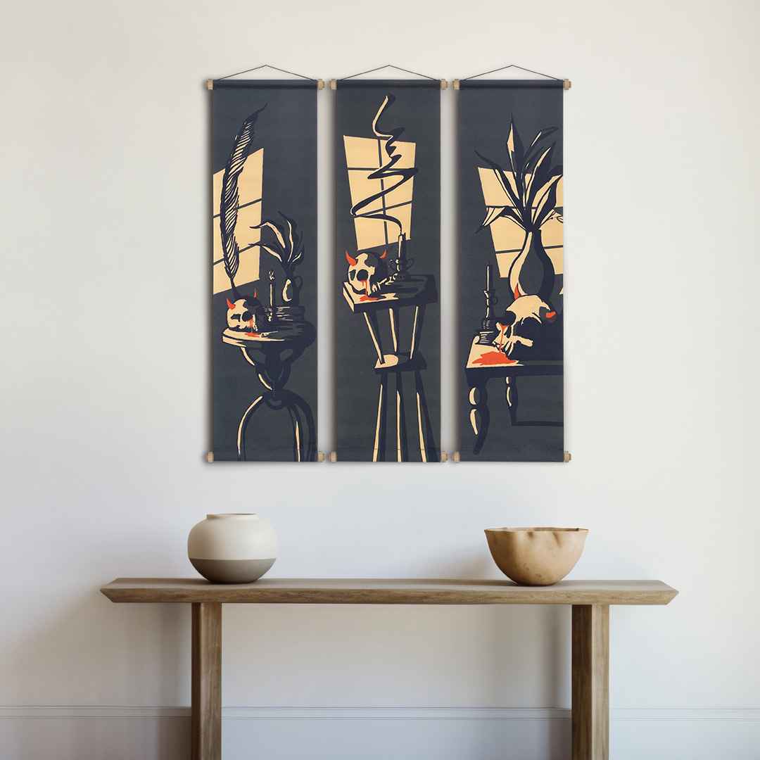 Midnight Gathering Tapestry Poster Set, Wall Decoration