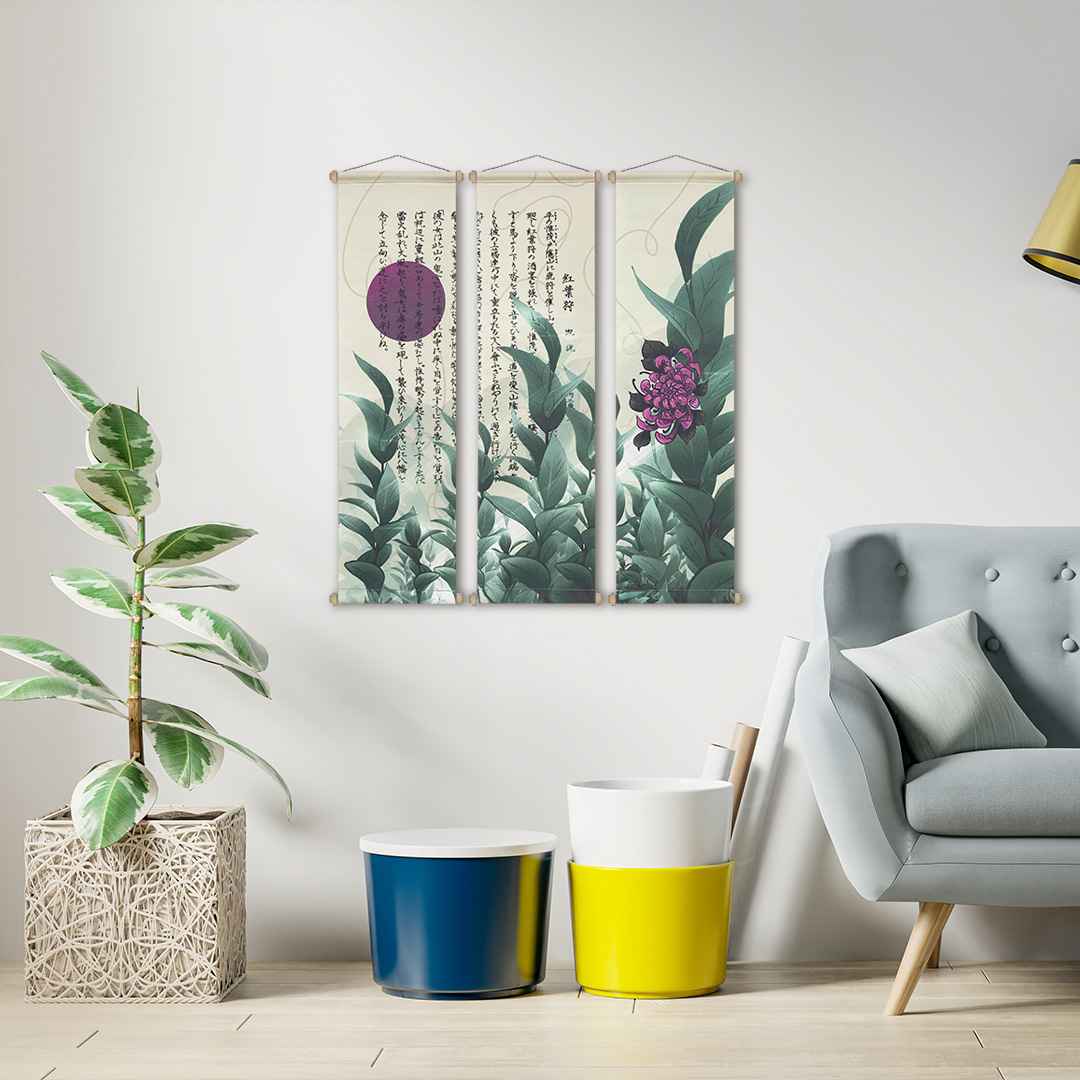 Story of the Flower Tapestry Poster Set, Wall Decoration
