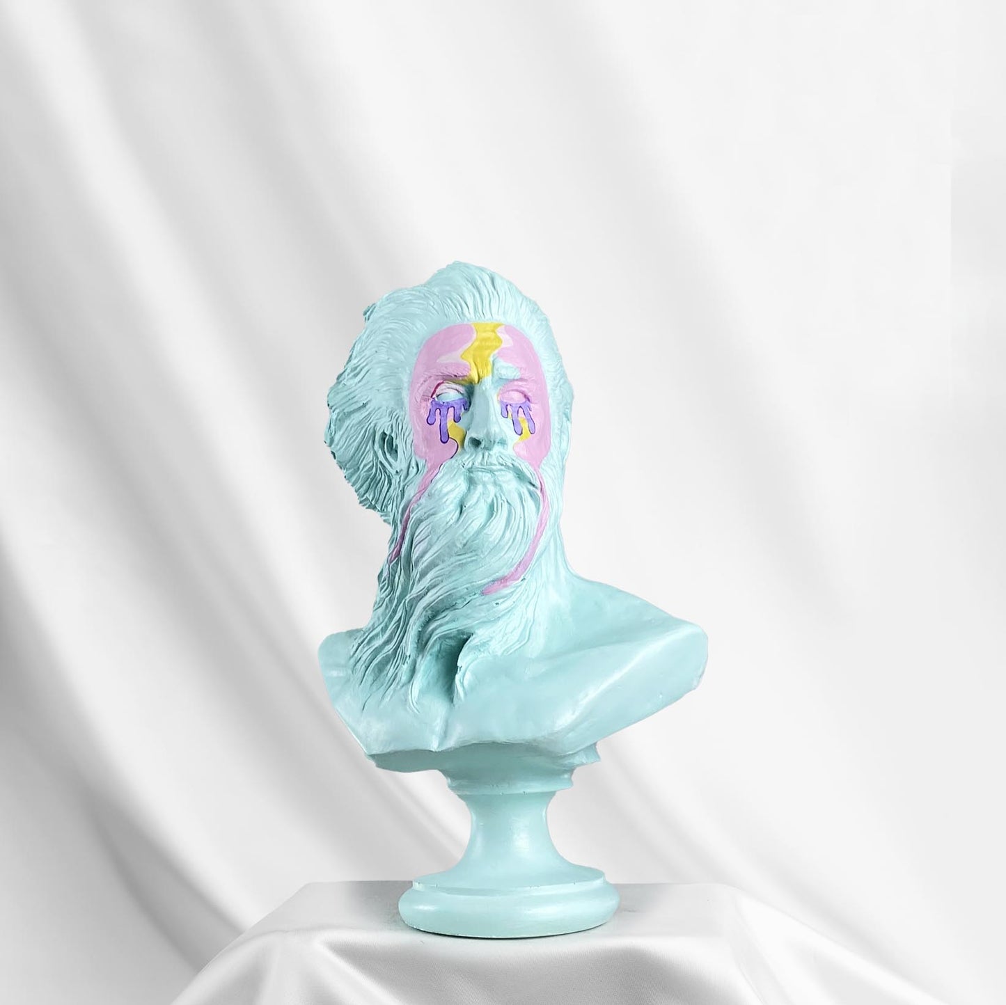 Poseidon 'Liquid' Pop Art Sculpture, Modern Home Decor