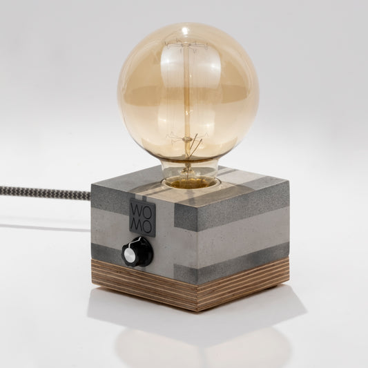 Dimmable Anthracite Concrete Table Lamp "Circuit", Modern Table Lamps