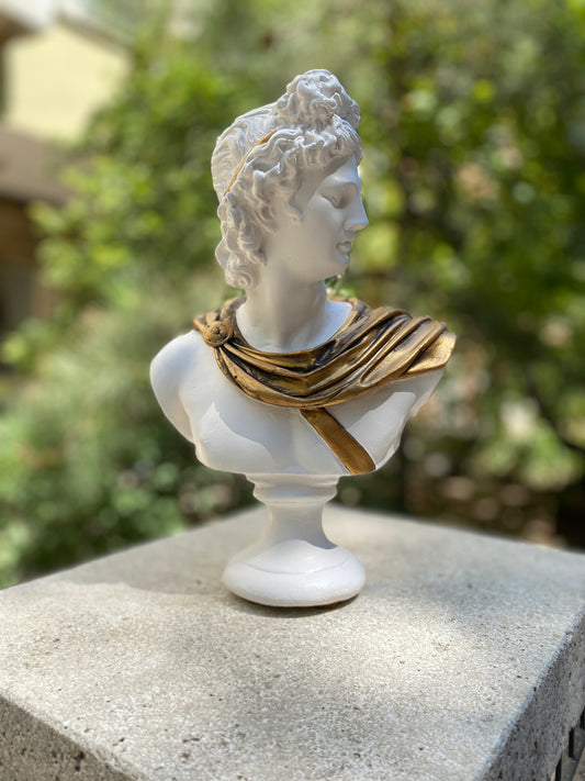 Apollo 'Golden Cloak' Pop Art Sculpture, Modern Home Decor