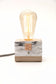 Purple Concrete Table Lamp with Toggle Switch, Modern Table Lamps