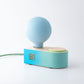Blue Neptune Dimmable Hand-Painted Wooden Table Lamp, Modern Table Lamps