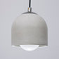 Raw Concrete Pendant Lamp with Metal Detail, Modern Pendant Lamp