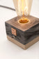 Black Concrete Table Lamp with Toggle Switch, Modern Table Lamps