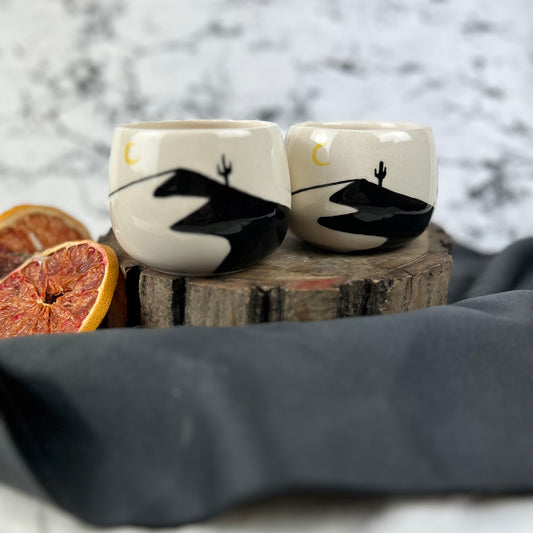 "Desert" Small Ceramic Mug, Design Ceramic Kitchenware