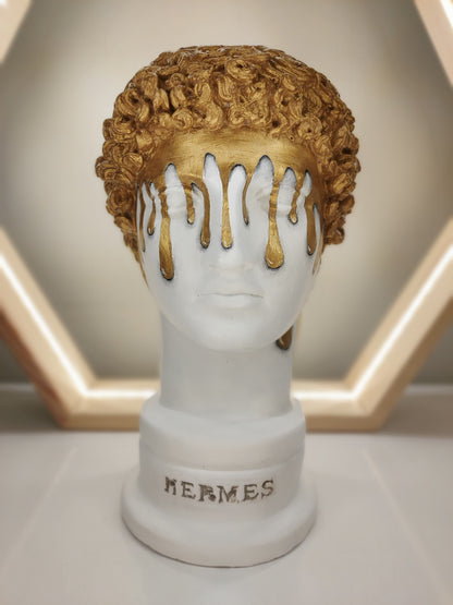 Hermes 'Melting Gold' Pop Art Sculpture, Modern Home Decor