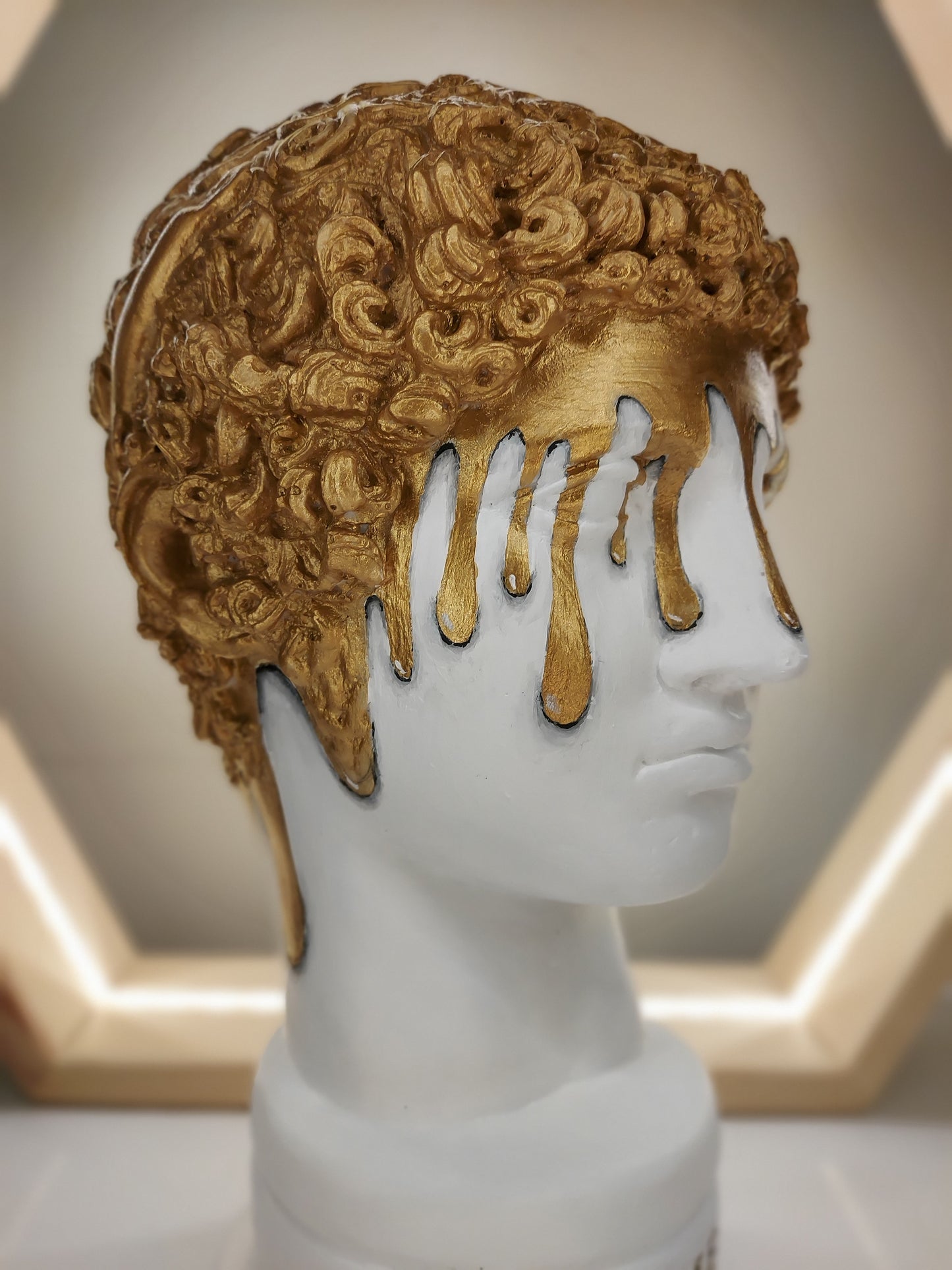 Hermes 'Melting Gold' Pop Art Sculpture, Modern Home Decor