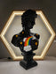 David 'Rainbow' Pop Art Sculpture, Modern Home Decor, Large Sculpture