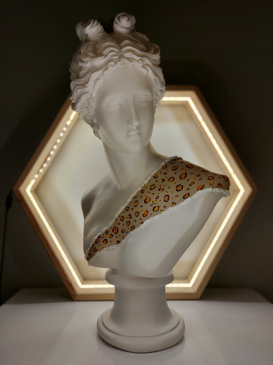 Diana 'Leopard' Pop Art Sculpture, Modern Home Decor