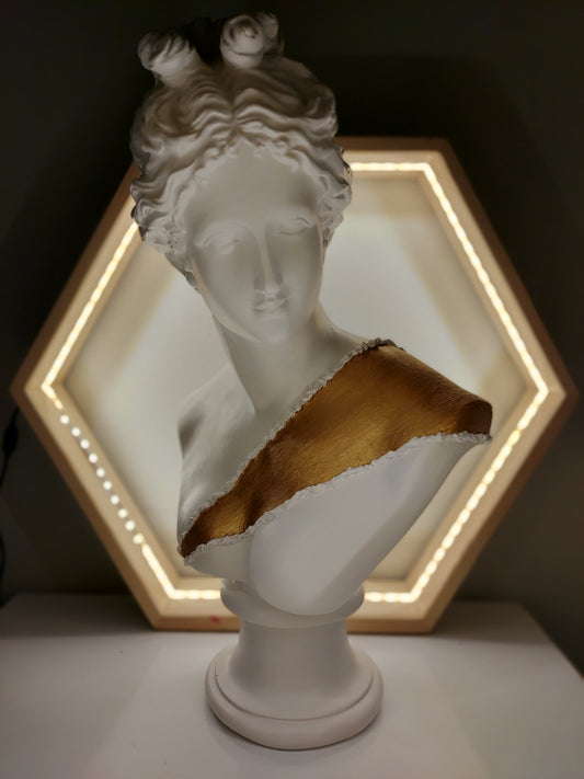 Diana 'Gold Belt' Pop Art Sculpture, Modern Home Decor