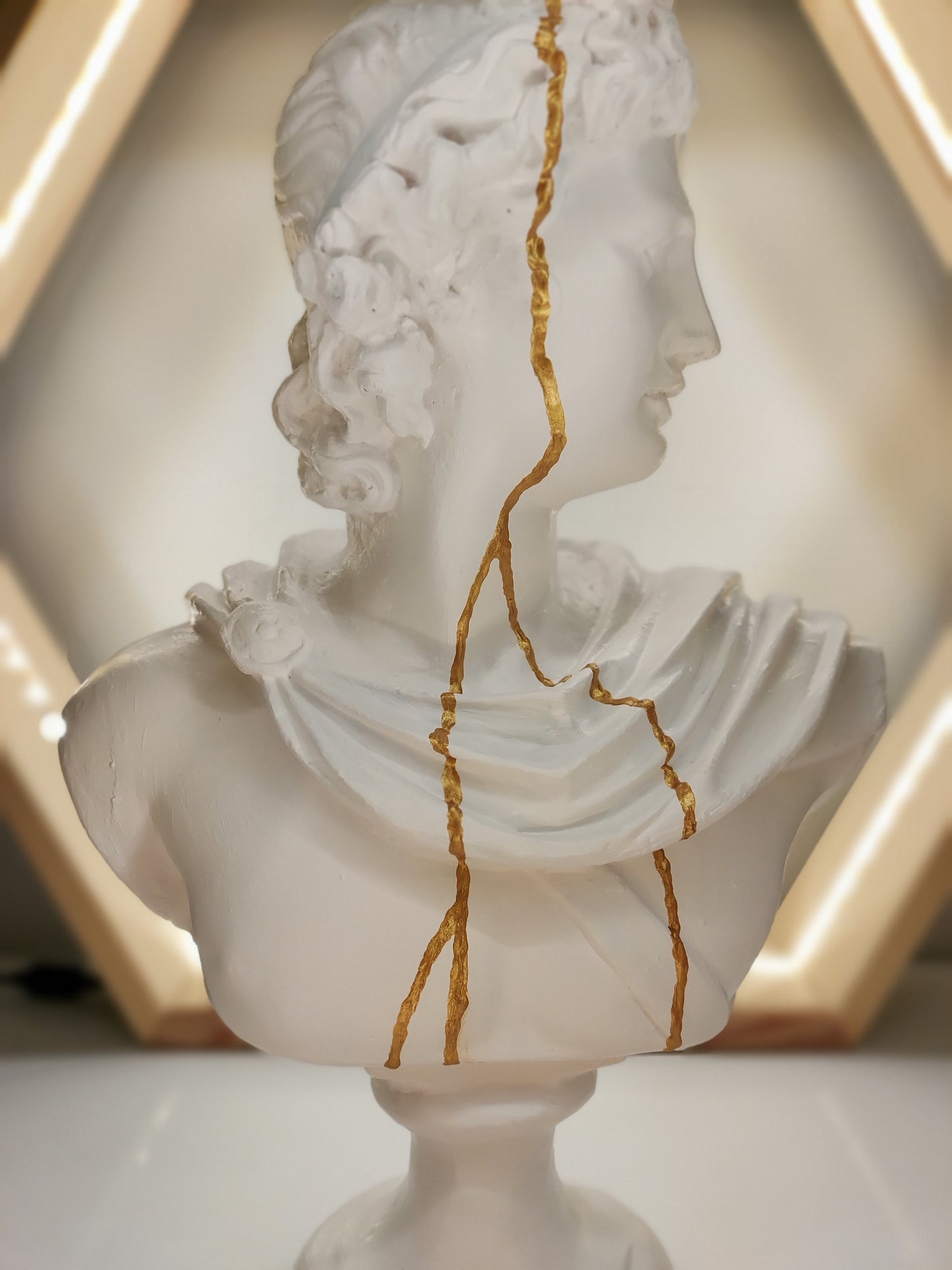 Apollo 'Gold Streak' Pop Art Sculpture, Modern Home Decor