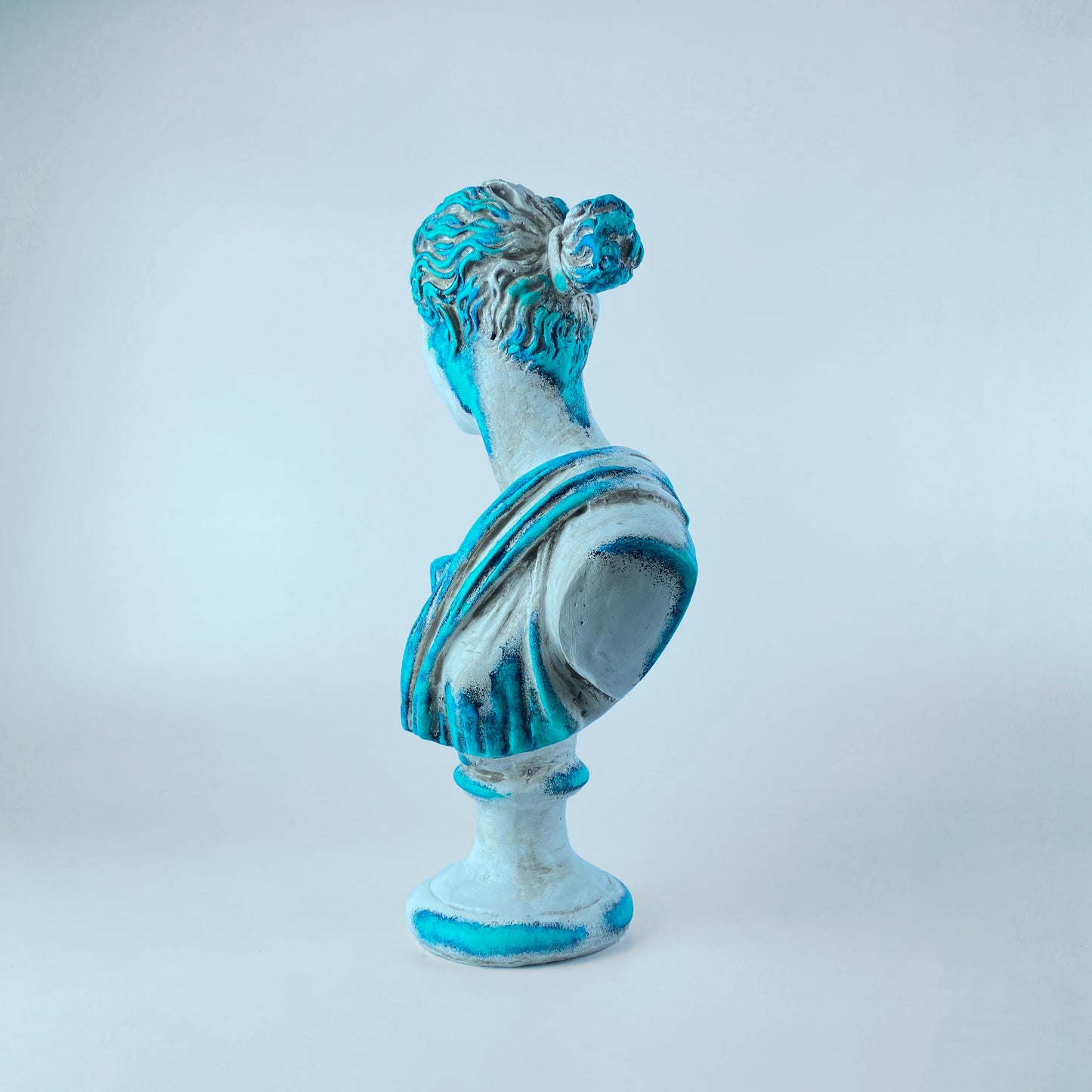 Artemis 'Blue Coral' Pop Art Sculpture, Modern Home Decor