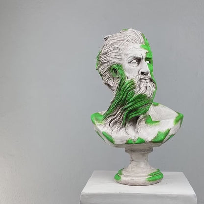 Poseidon 'Mossy' Pop Art Sculpture Set, Modern Home Decors