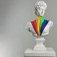 David 'Pride Edition' Pop Art Sculpture, Modern Home Decor, Large Sculpture