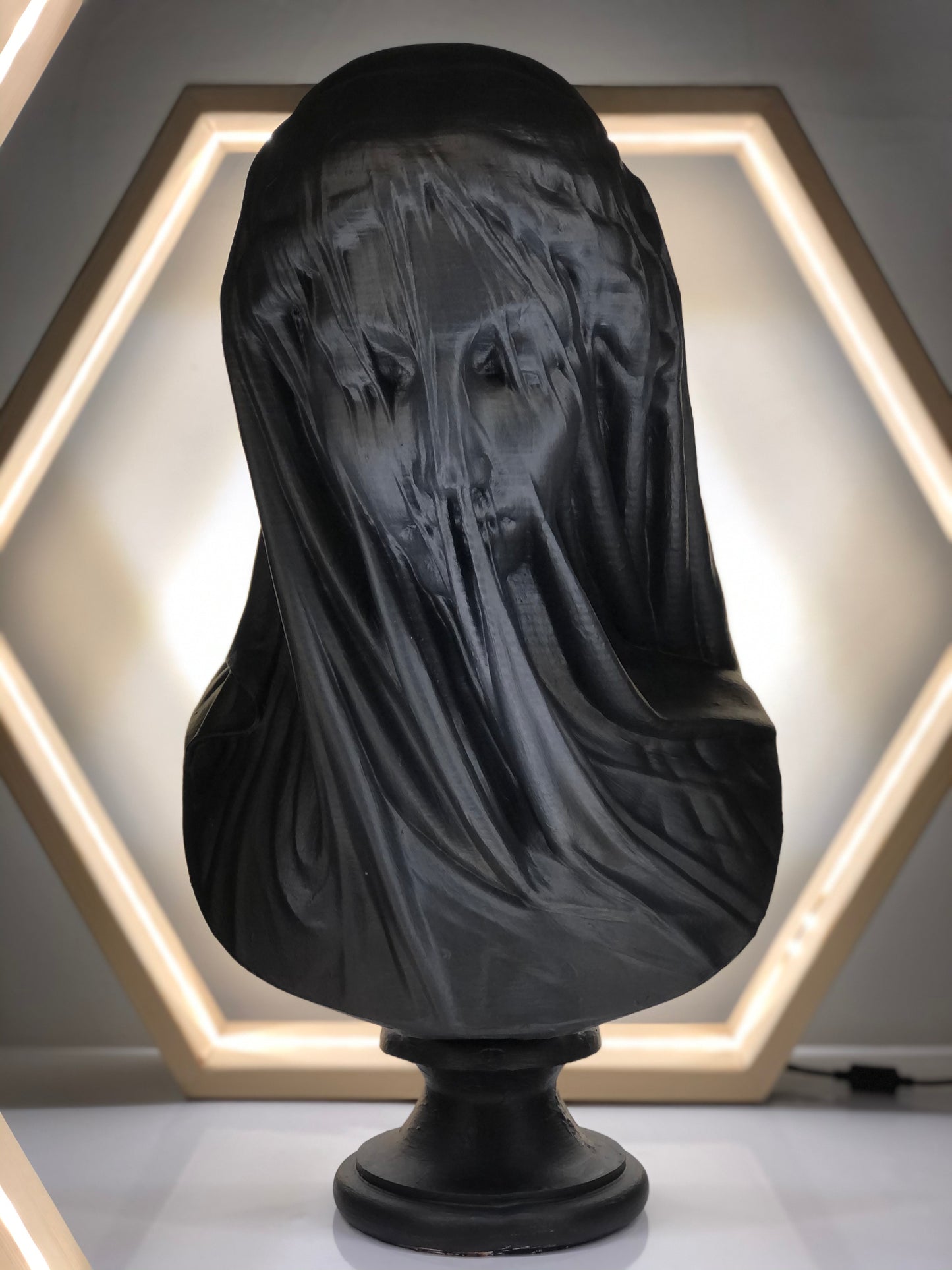 Mariam 'White' Pop Art Sculpture, Modern Home Decor