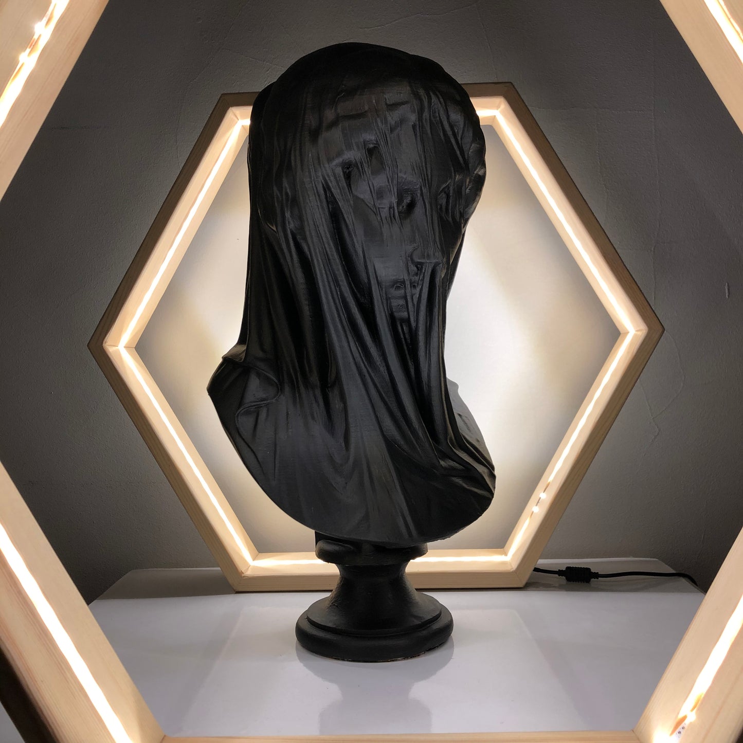 Mariam 'Black' Pop Art Sculpture, Modern Home Decor