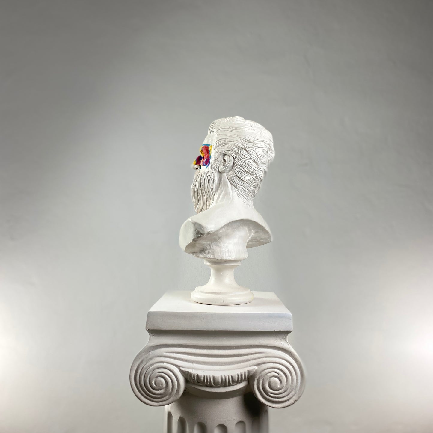 Poseidon 'Art Mask' Pop Art Sculpture, Modern Home Decor