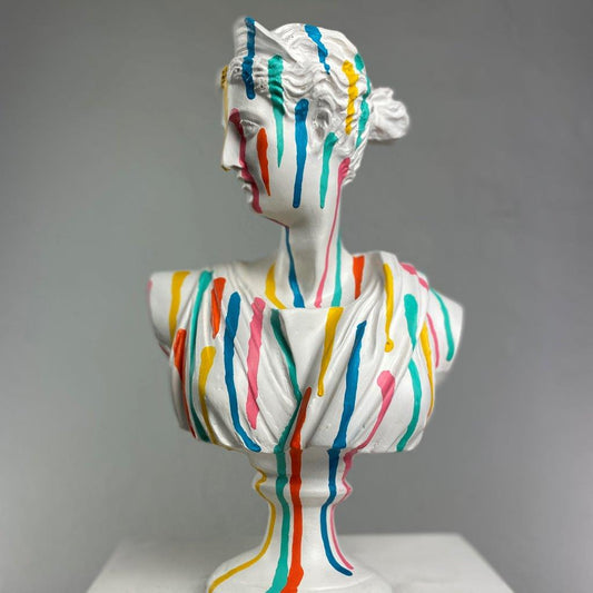 Artemis 'Colorfall' Pop Art Sculpture, Modern Home Decor