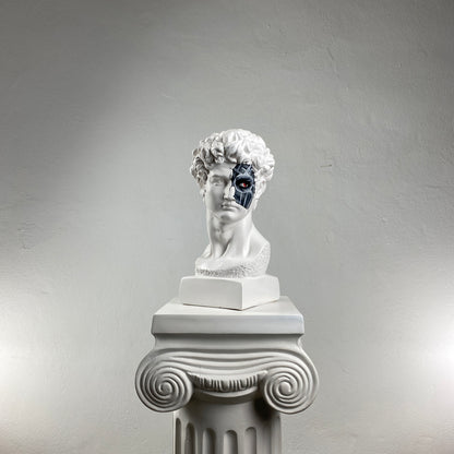 David 'Cyborg' Pop Art Sculpture, Modern Home Decor