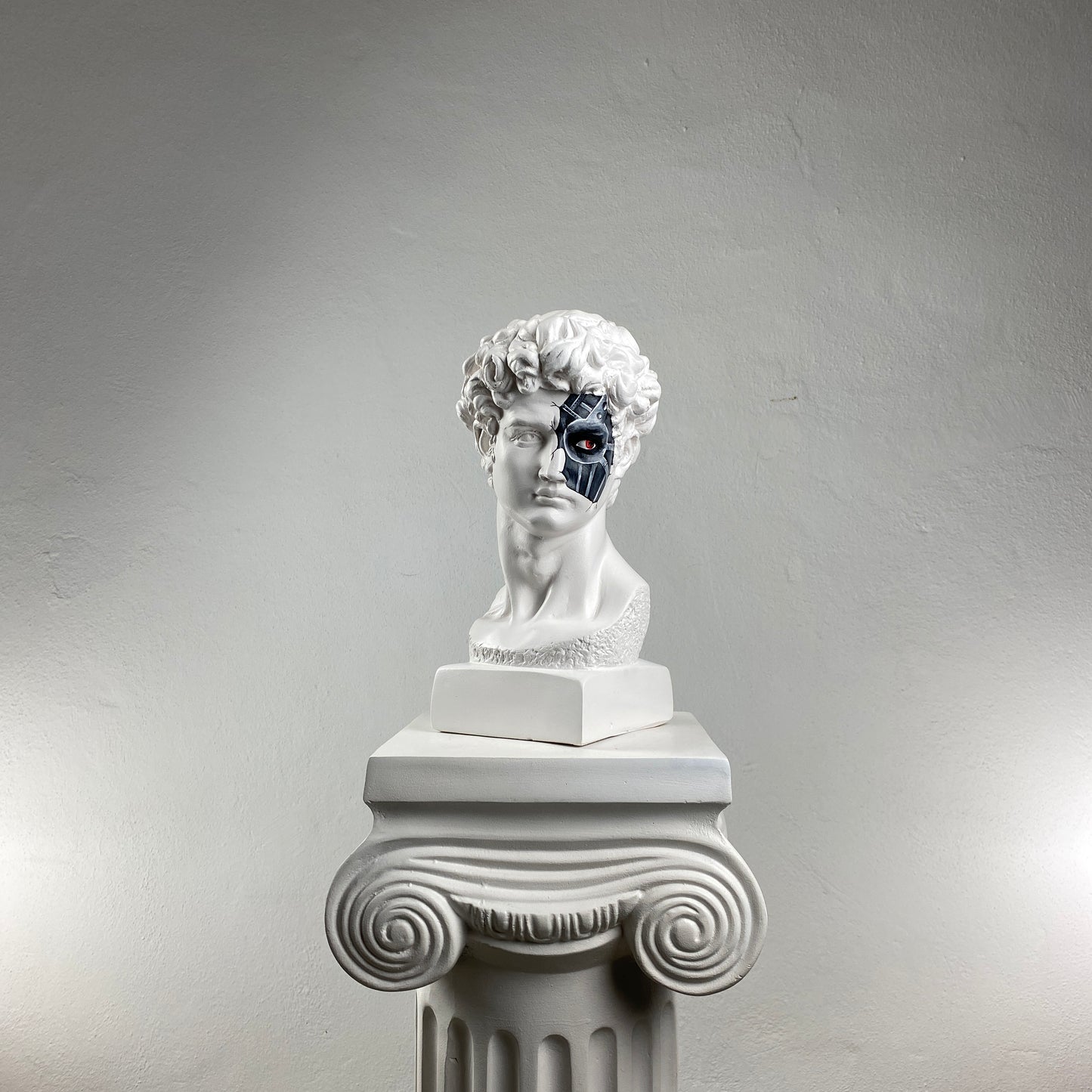 David 'Cyborg' Pop Art Sculpture, Modern Home Decor