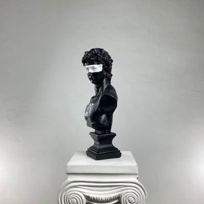 David 'Buy Art No Cocaine' Pop Art Sculpture, Modern Home Decor, Large Sculpture