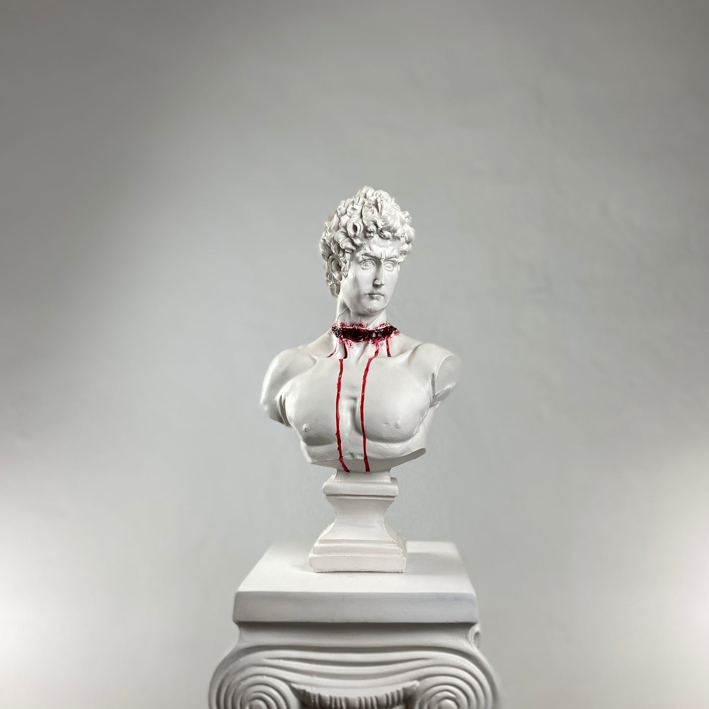 David 'Cut Throat' Pop Art Sculpture, Modern Home Decor, Large Sculpture
