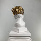 David 'Gold Crown' Pop Art Sculpture, Modern Home Decor