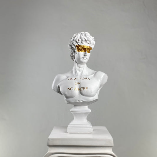 David 'New York' Pop Art Sculpture, Modern Home Decor, Large Sculpture