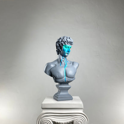 David 'Pastel' Pop Art Sculpture, Modern Home Decor, Large Sculpture