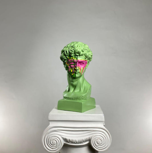 David 'Pinxel' Pop Art Sculpture, Modern Home Decor