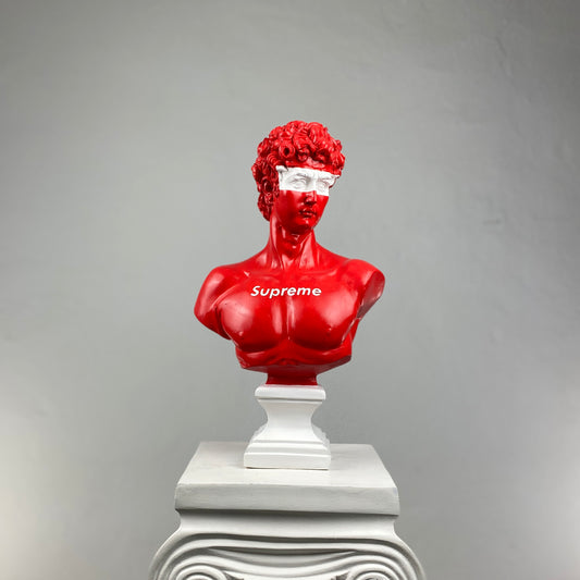 David 'Supreme' Pop Art Sculpture, Modern Home Decor, Large Sculpture