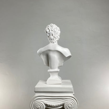 David 'White Icon' Pop Art Sculpture, Modern Home Decor, Large Sculpture