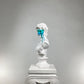 David 'White Pastel' Pop Art Sculpture, Modern Home Decor, Large Sculpture