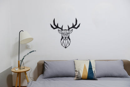 Deer Metal Wall Art, Modern Metal Wall Decor