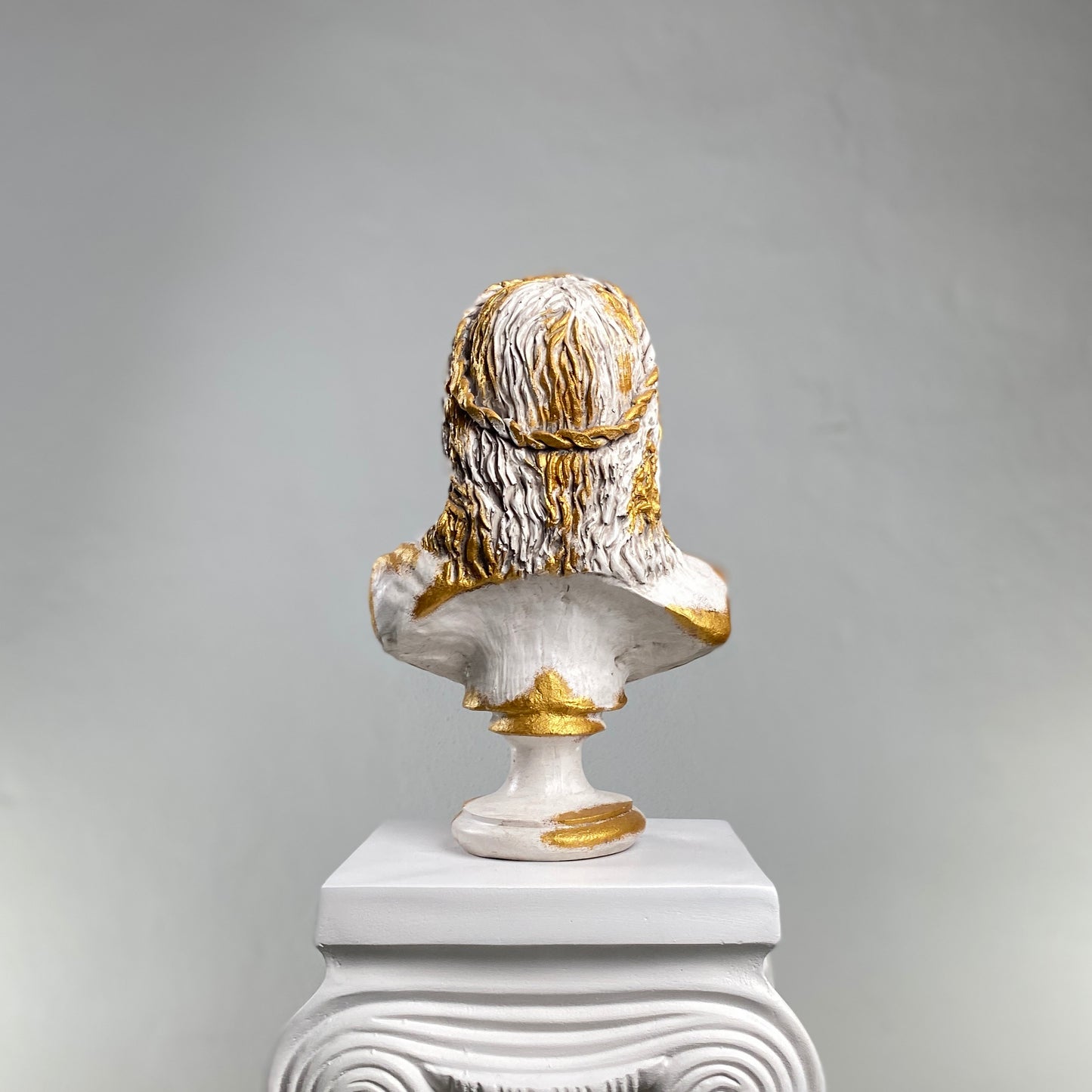 Zeus 'Antique Gold' Pop Art Sculpture, Modern Home Decor