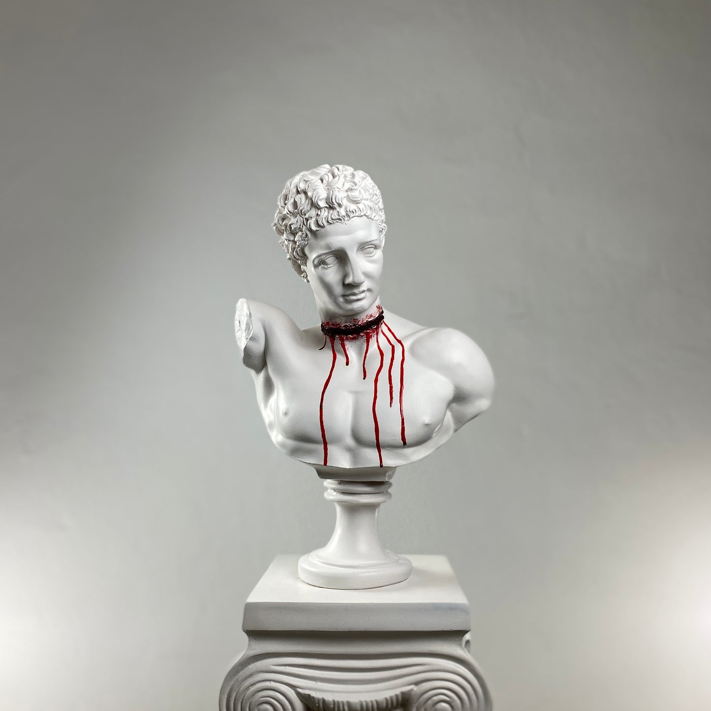 Hermes 'Cut Throat' Pop Art Sculpture, Modern Home Decor, Large Sculpture