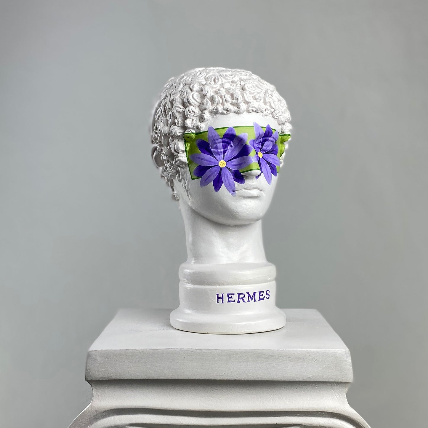 Hermes 'Bloom' Pop Art Sculpture, Modern Home Decor