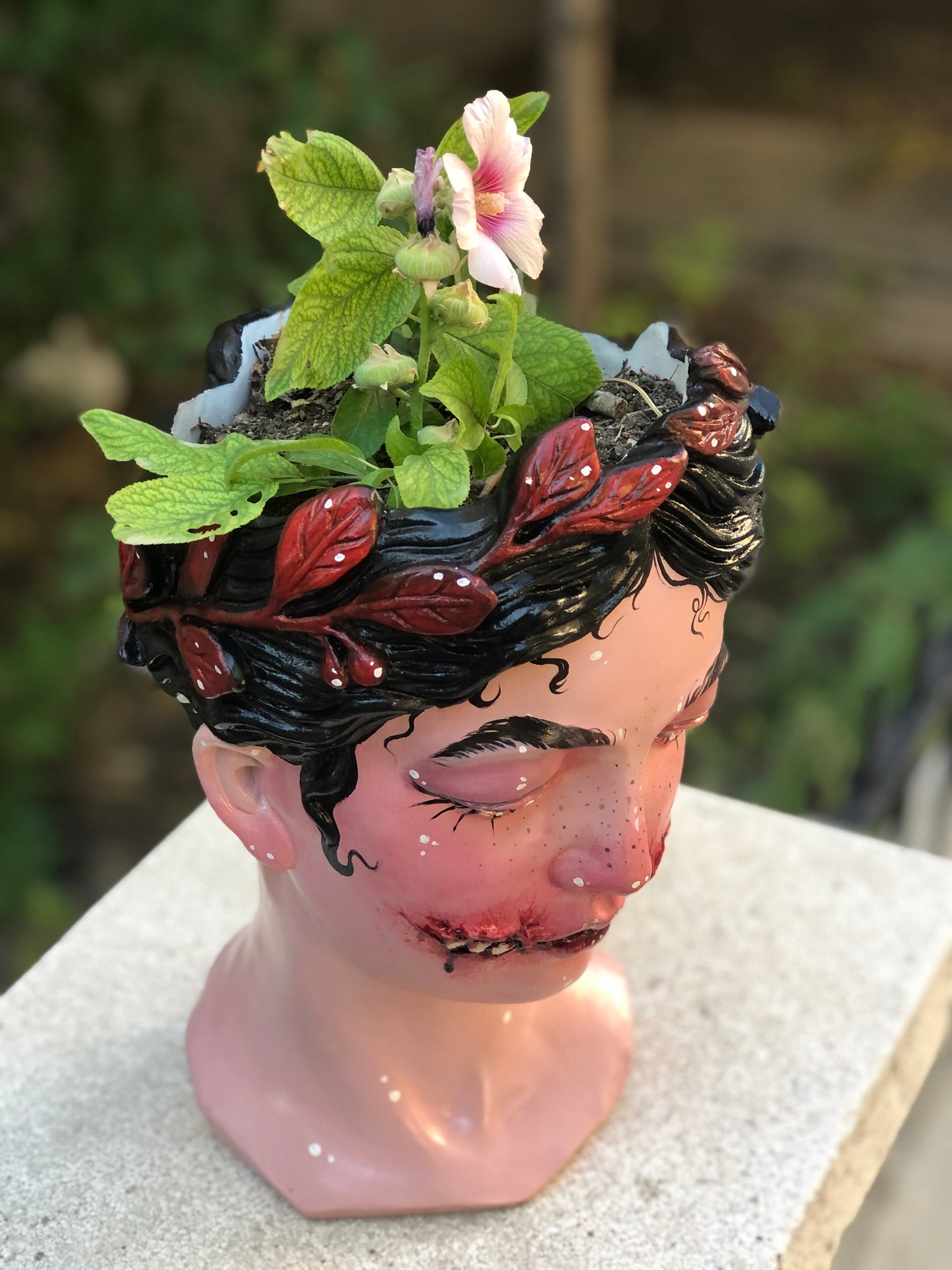 Helen 'Bloody' Pop Art Planter, Modern Plant Pot