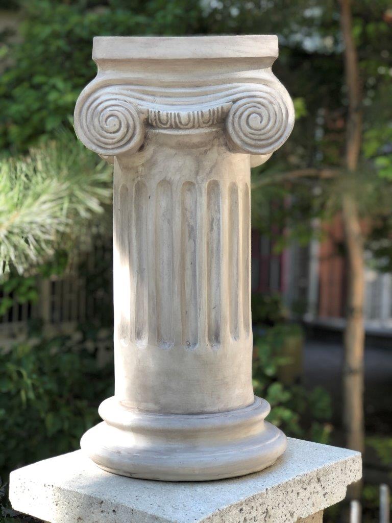 Ionic Column 'Aged' Pop Art Sculpture, Modern Home Decor