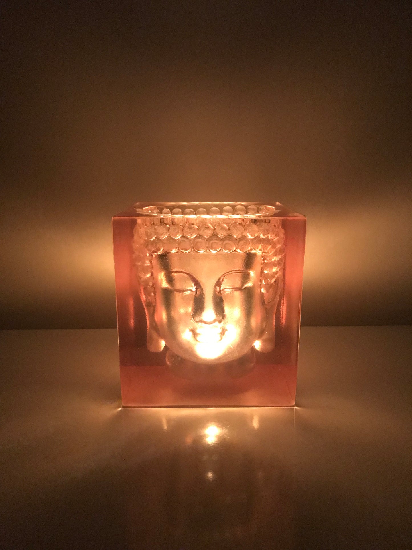 Buddha Tealight Candle Holder Resin Figure, Modern Epoxy Home Decor