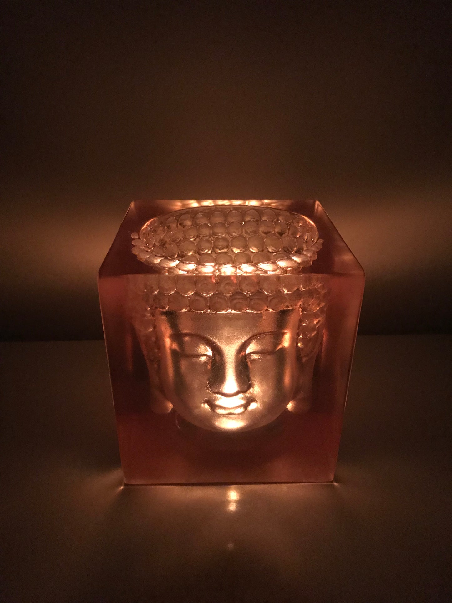 Buddha Tealight Candle Holder Resin Figure, Modern Epoxy Home Decor